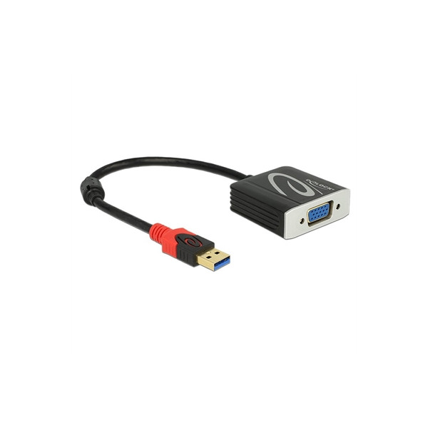 DELOCK Adattatore USB 3.0 Type-A maschio a VGA femmina - Immagine 1