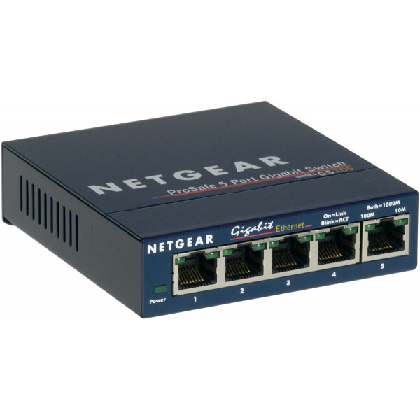 Netgear GS105GE switch prosafe 5p Gigabit metálico - Imagen 4