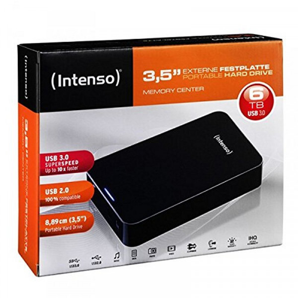 Intenso HD 6031514 6TB 3.5" USB 3.0 Negro - Imagen 2