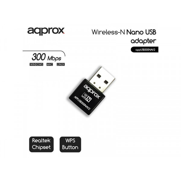 Wifi APPROX adattatore USB 300mbps - Immagine 2