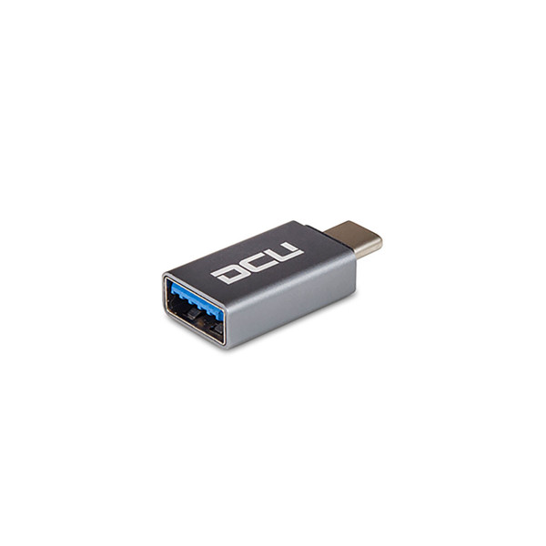 Dcu Adattatore Otg Grigio Alluminio Collegamento USB 3.0 A Tipo C 3.1 - Immagine 1