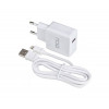 Dcu Bianco Caricabatterie Wall 5V 2.4A + USB Cavo connettore per Lightning per Apple 1m - Immagine 1