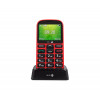 Doro 1361 Rojo Móvil Senior Dual Sim 2.4'' Cámara 2mp Bluetooth Radio Fm Micro Sd Incluye Base De Carga - Imagen 1