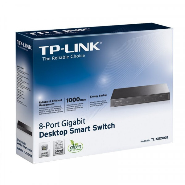 TP-LINK TL-SG2008 Switch 8xGB - Imagen 6