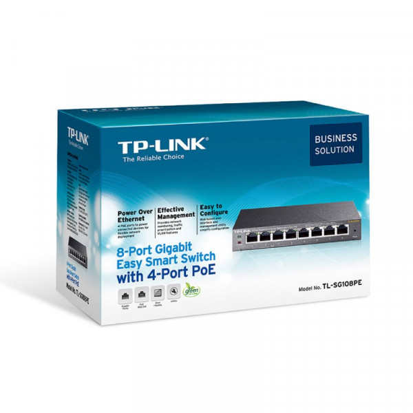 TP-LINK TL-SG108PE Switch 8xGB 4xGB PoE - Immagine 3