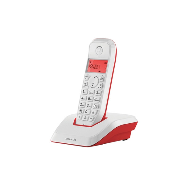 MOTOROLA S1201 DECT Phone Red - Immagine 1