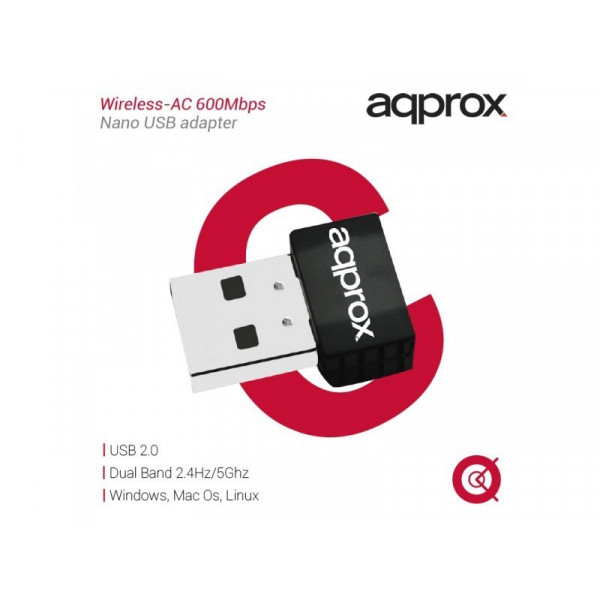 Adattatore Wifi APPROX Ac600n Nano - Immagine 2