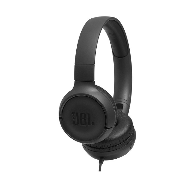 Jbl Tune 500 Cuffie nere PURE cavo piatto per bassi senza grovigli - Immagine 1