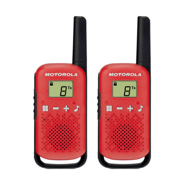 Motorola Talkabout T42 Rojo Walkie Talkies 4km 16 Canales Pantalla Lcd - Imagen 1