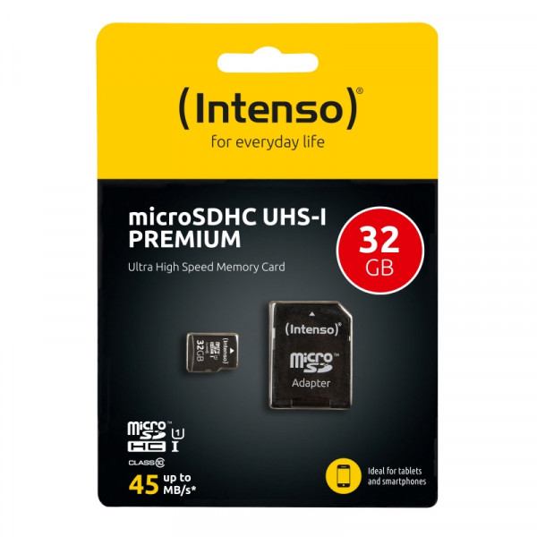 Intenso 3423480 Micro SD UHS-I Premium 32GB w / adap - Immagine 3